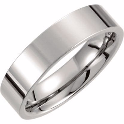 T812:113:P Titanium 6mm Flat Polished Band Size 9