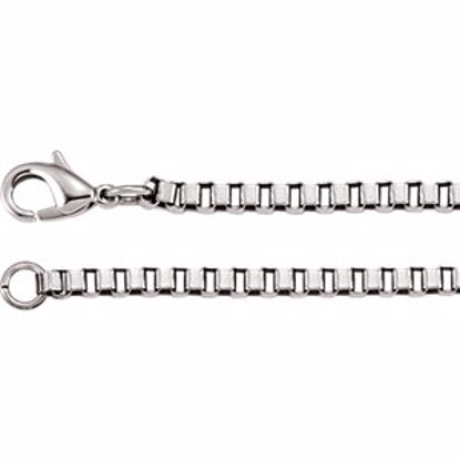 C816:132:P Stainless Steel Box Chain 3mm