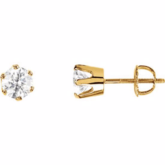 62862:107:P 14kt Yellow 1 1/2 CTW Diamond Threaded Post Stud Earrings