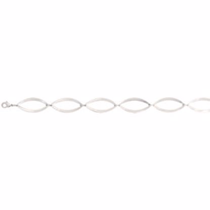 FN102:451:P Stainless Steel Fancy Link 40" Necklace