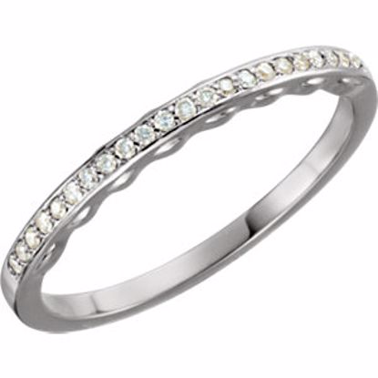 67787:1215980:P Alloy White Round Cubic Zirconia Band