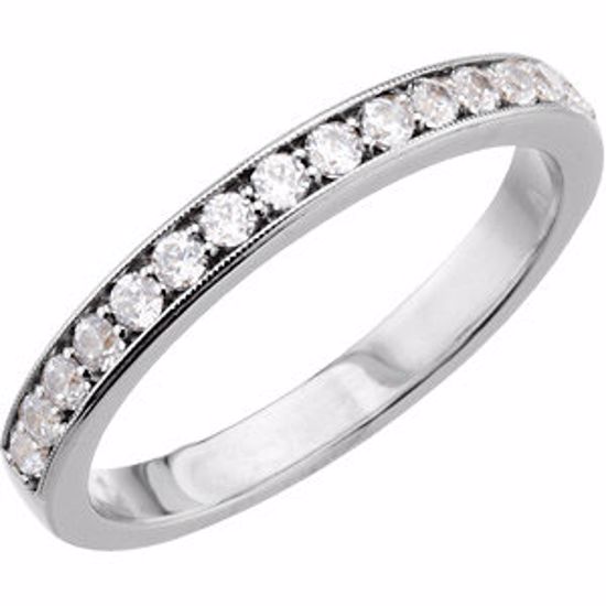 67584:102:P 14kt White 1/3 CTW Diamond Band for 5.8 & 6.5mm Engagement