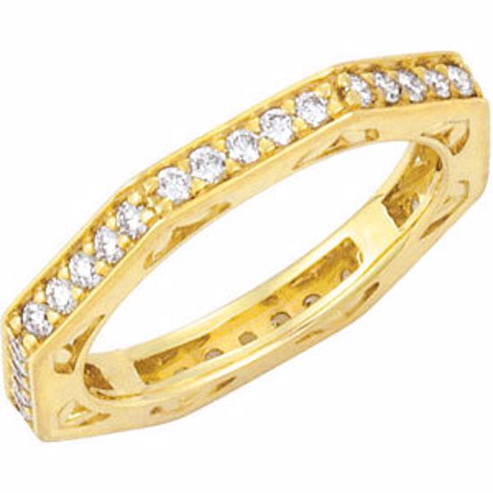 65525:60022:P 14kt Yellow 1/2 CTW Diamond Anniversary Band Size 6