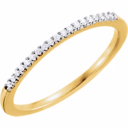 67819:103:P 14kt Yellow .08 CTW Diamond Band Size 7