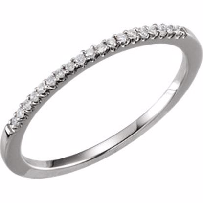 67819:104:P 14kt White .08 CTW Diamond Band Size 7