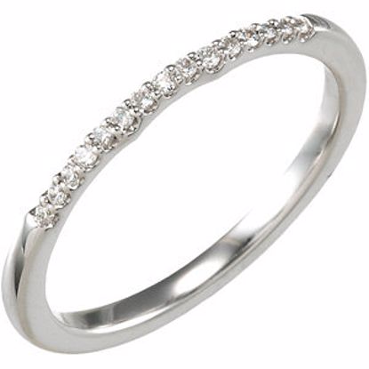 67821:104:P 14kt White .08 CT Tw Matching Band