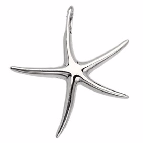 84820:101:P Sterling Silver Starfish Pendant