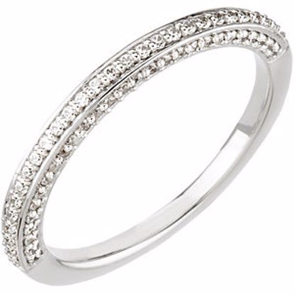 67803:104:P 14kt White 3/8 CTW Diamond Band