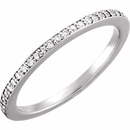 67857:103:P 14kt White 1/8 CTW Diamond Band for all sizes