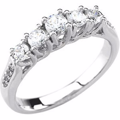 67872:101:P 14kt White 1 CTW Diamond Anniversary Band