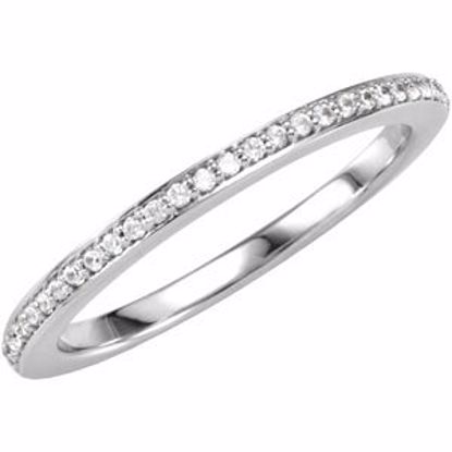 67856:103:P 14kt White 1/8 CTW Diamond Band