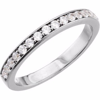 67583:103:P 14kt White 1/3 CTW Diamond Band for 4.5 & 5mm Engagement 