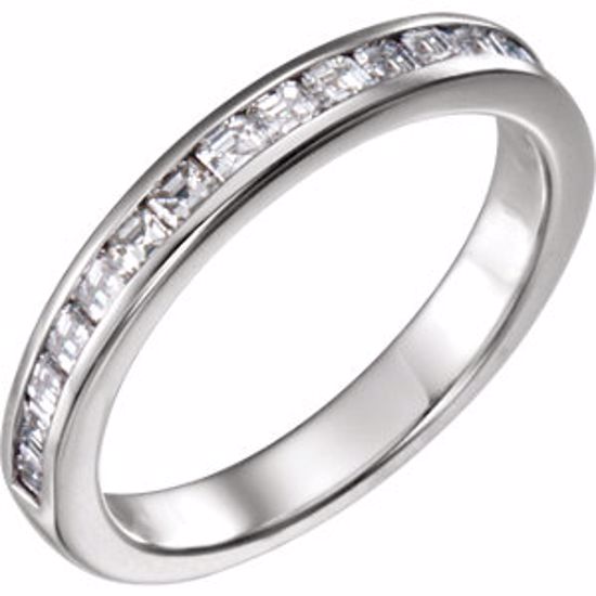 67865:1002:P 14kt White 7/8 CTW Diamond Band 