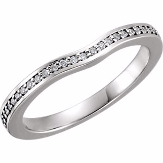 67858:100:P 14kt White 1/6 CTW Diamond Band 