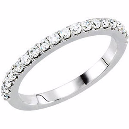 67866:104:P 14kt White 1/2 CTW Diamond Band for 5.8 & 6.5mm Engagement