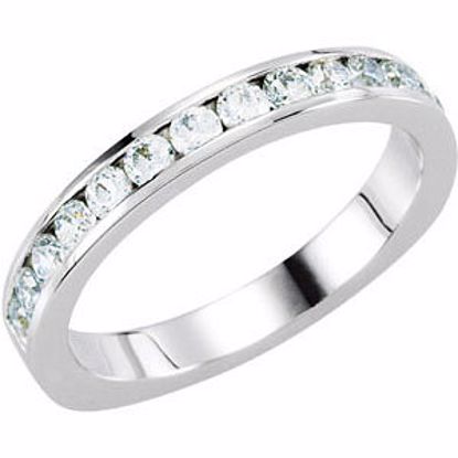 67861:103:P 14kt White 1/2 CTW Diamond Band for 6.5mm Engagement