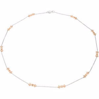 67875:102:P 14kt White & Rose 1/6 CTW Diamond 18" Necklace