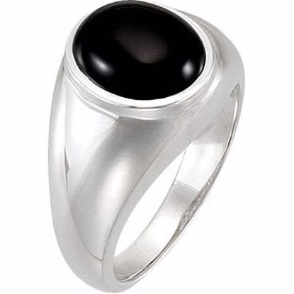 62164:255071:P Sterling Silver Onyx Ring