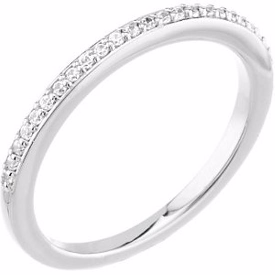 67792:104:P 14kt White 1/8 CTW Diamond Band