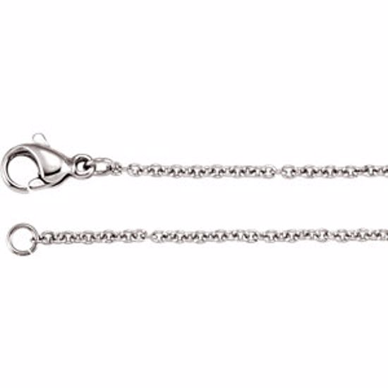 C413:102:P Stainless Steel 1.5mm Cable 18" Chain