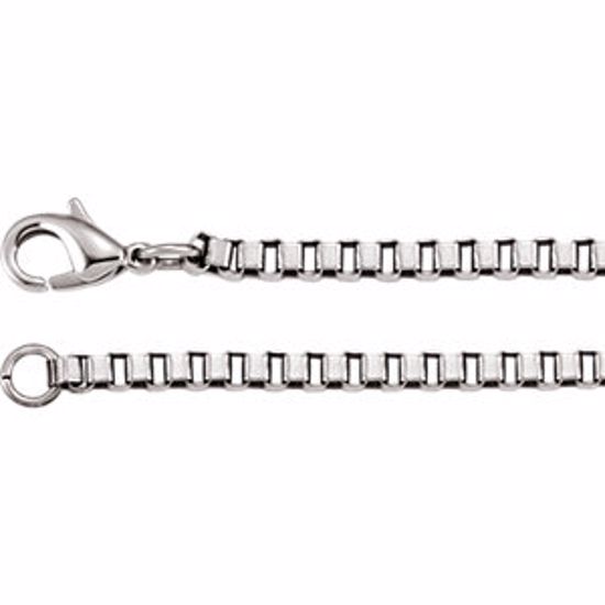 C816:101:P Stainless Steel Box Chain 3mm