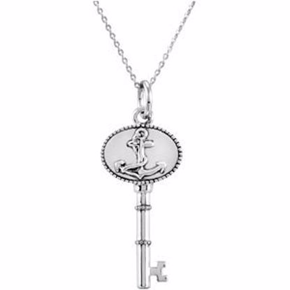 R410025:1010:P The Key of Strength for a Father Pendant with Chain