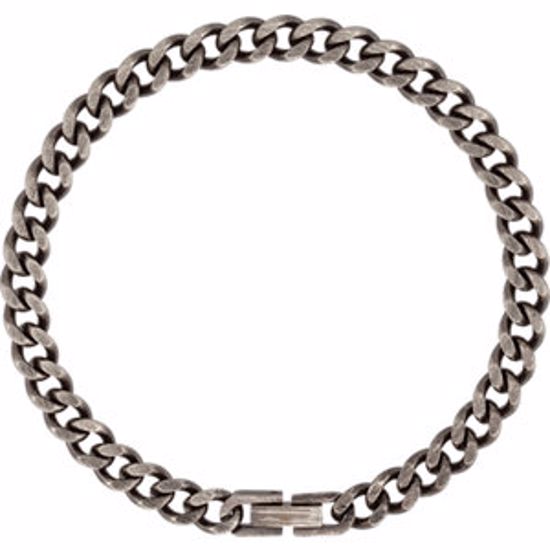 C862:101:P Stainless Steel Oxidized Curb 8.5" Chain