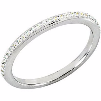 67963:107:P 14kt White 1/6 CTW Diamond Band