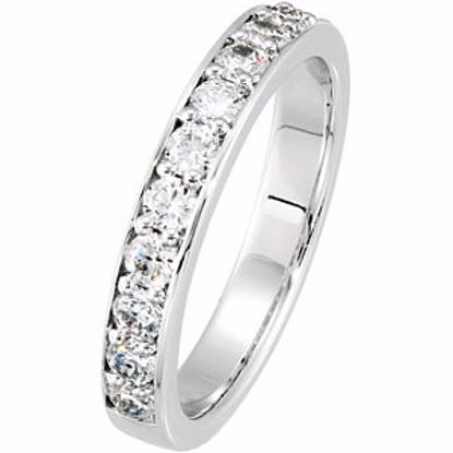 68042:100:P 14kt White 3/4 CTW Diamond Band