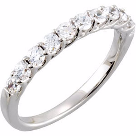 68043:100:P 14kt White 3/4 CTW Diamond Band