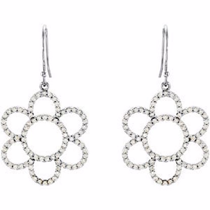 68056:847980:P 3/4 CTW Diamond Flower Earrings