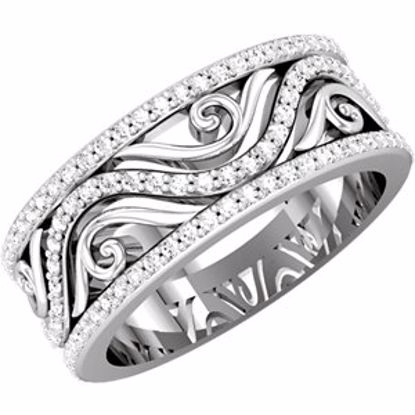 68013:104:P 14kt White 1/2 CTW Diamond Anniversary Band