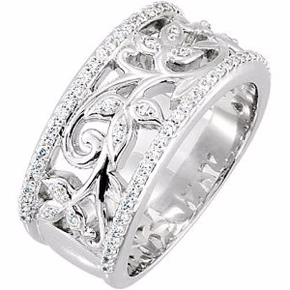 68014:104:P 14kt White 3/8 CTW Diamond Anniversary Band