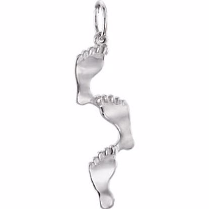 R45237:102:P Footprints Pendant 