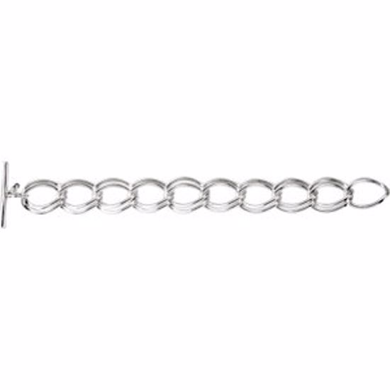 BRC677:101:P 18.86mm Link Bracelet with Toggle Clasp