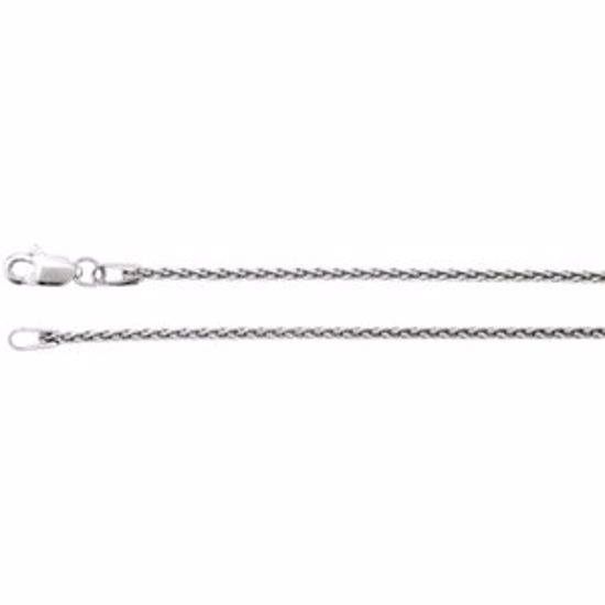 CH970:104:P Sterling Silver 1.28mm Wheat 20" Chain