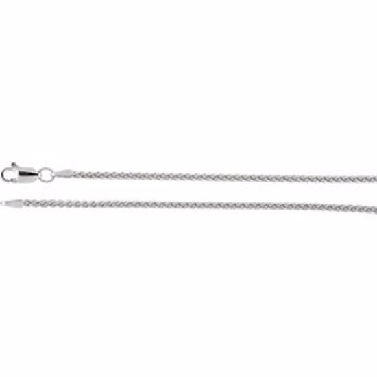 CH971:104:P Sterling Silver 1.8mm Wheat 20" Chain