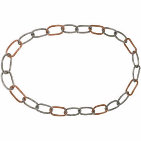 FN279:203:P Amalfi® Stainless Steel Link 36" Necklace