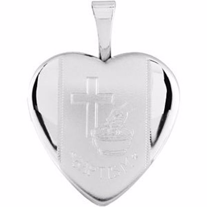 R45248:101:P Heart Baptismal Locket