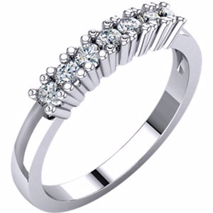 68195:128532:P 14kt White 1/4 CTW Diamond Anniversary Band