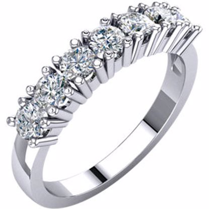 68195:128534:P 14kt White 7/8 CTW Diamond Anniversary Band