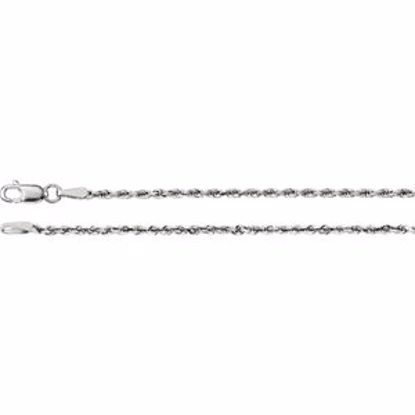 CH949:111:P 14kt White 1.9mm Diamond Cut Rope 18" Chain
