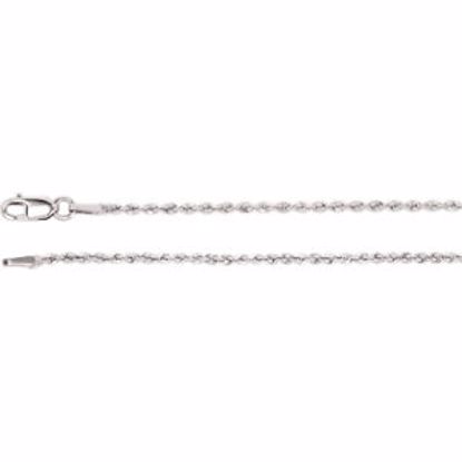 CH954:111:P 14kt White 1.5mm Rope 18" Chain