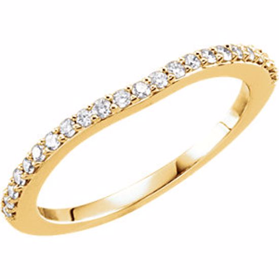 67929:103:P 14kt Yellow 1/4 CTW Diamond Matching Band 