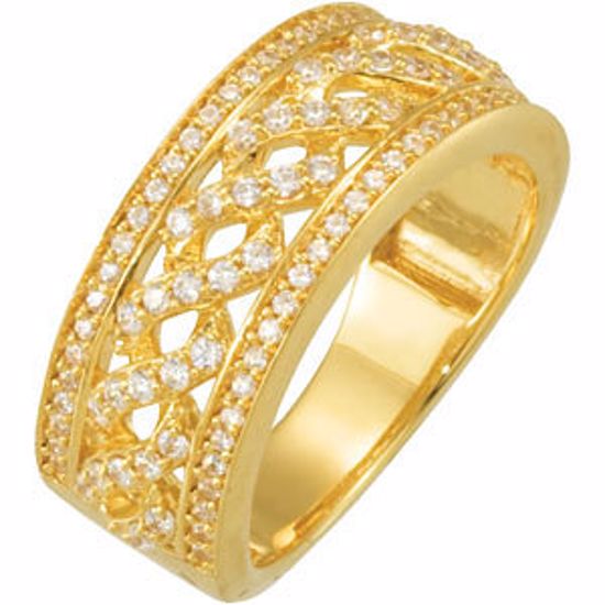 67943:100:P 14kt Yellow 5/8 CTW Diamond Anniversary Band