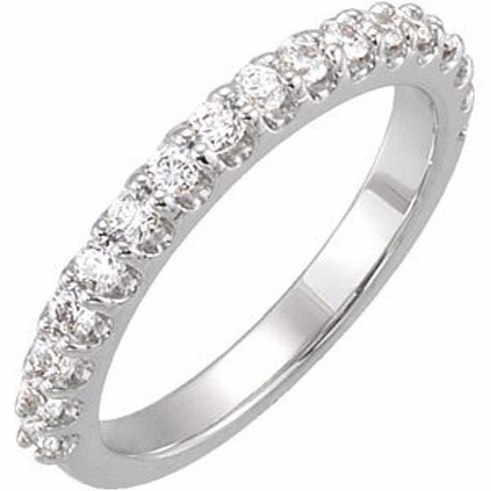 68212:121737:P 14kt White 1/2 CTW Diamond Band