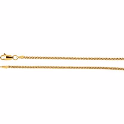 CH971:110:P 14kt Yellow 1.8mm Wheat 18" Chain