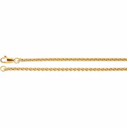 CH972:111:P 14kt Yellow 2.4mm Wheat 20" Chain