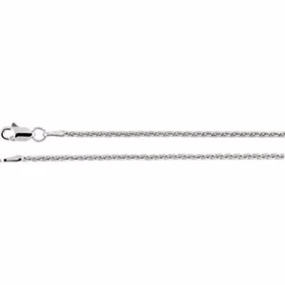 CH973:117:P 14kt White 1.5mm Wheat 18" Chain