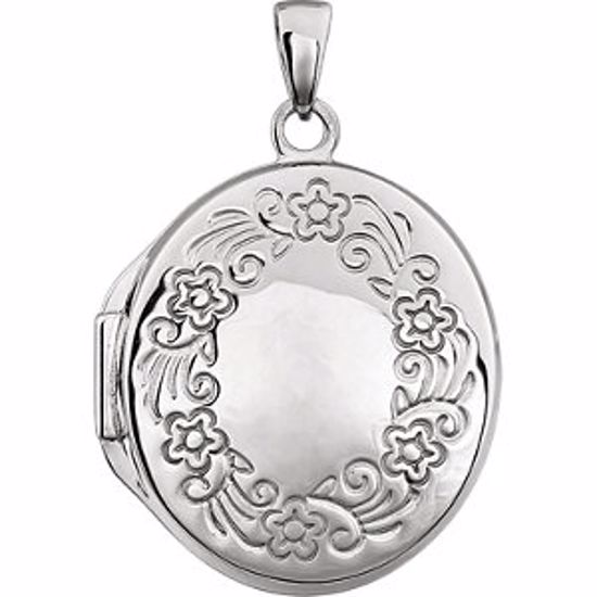 84925:101:P Engraved Oval Locket